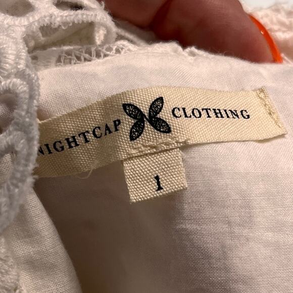 Nightcap White Eyelet Apron Mini Dress XS Coquette - Picture 7 of 13